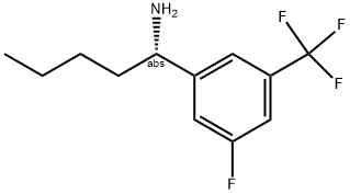 (1S)-1-[5-FLUORO-3-(TRIFLUOROMETHYL)PHENYL]PENTYLAMINE Struktur
