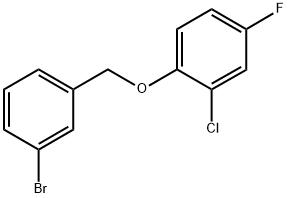 3-BROMOBENZYL-(2-CHLORO-4-FLUOROPHENYL)ETHER Struktur