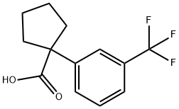 1-[3-(TRIFLUOROMETHYL)PHENYL]CYCLOPENTANECARBOXYLIC ACID Structure
