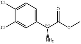 (R)-AMINO-(3,4-DICHLORO-PHENYL)-ACETIC ACID METHYL ESTER Struktur
