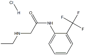 2-(ETHYLAMINO)-N-[2-(TRIFLUOROMETHYL)PHENYL]ACETAMIDE HYDROCHLORIDE Structure