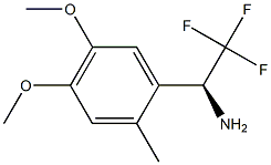 (1S)-1-(4,5-DIMETHOXY-2-METHYLPHENYL)-2,2,2-TRIFLUOROETHYLAMINE Struktur