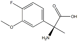 (2S)-2-AMINO-2-(4-FLUORO-3-METHOXYPHENYL)PROPANOIC ACID Struktur