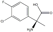 (2S)-2-AMINO-2-(3-CHLORO-4-FLUOROPHENYL)PROPANOIC ACID Structure