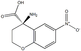 (4R)-4-AMINO-6-NITROCHROMANE-4-CARBOXYLIC ACID Struktur
