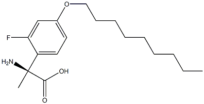 (2S)-2-AMINO-2-(2-FLUORO-4-NONYLOXYPHENYL)PROPANOIC ACID Struktur