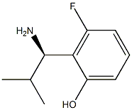 2-((1R)-1-AMINO-2-METHYLPROPYL)-3-FLUOROPHENOL Struktur