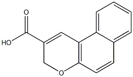 3H-BENZO[F]CHROMENE-2-CARBOXYLIC ACID Struktur