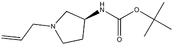 (S)-(1-ALLYL-PYRROLIDIN-3-YL)-CARBAMIC ACID TERT-BUTYL ESTER Struktur