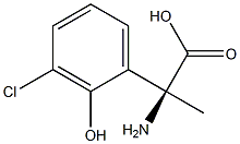 (2S)-2-AMINO-2-(3-CHLORO-2-HYDROXYPHENYL)PROPANOIC ACID Struktur