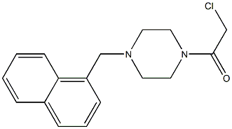 1-(CHLOROACETYL)-4-(1-NAPHTHYLMETHYL)PIPERAZINE Structure