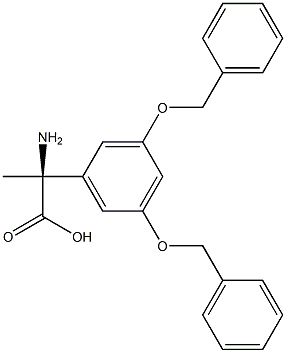 (2S)-2-AMINO-2-[3,5-BIS(PHENYLMETHOXY)PHENYL]PROPANOIC ACID Struktur