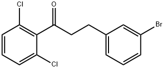3-(3-BROMOPHENYL)-2',6'-DICHLOROPROPIOPHENONE Struktur