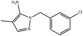 2-(3-CHLORO-BENZYL)-4-METHYL-2H-PYRAZOL-3-YLAMINE Struktur