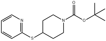 4-(PYRIDIN-2-YLSULFANYL)-PIPERIDINE-1-CARBOXYLIC ACID TERT-BUTYL ESTER Structure