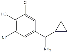 4-((1R)AMINOCYCLOPROPYLMETHYL)-2,6-DICHLOROPHENOL Struktur