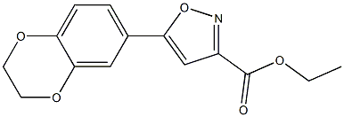 ETHYL 5-(2,3-DIHYDROBENZO[B][1,4]DIOXIN-7-YL)ISOXAZOLE-3-CARBOXYLATE Structure