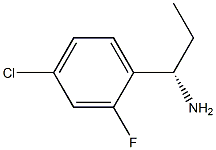 (1S)-1-(4-CHLORO-2-FLUOROPHENYL)PROPYLAMINE Struktur