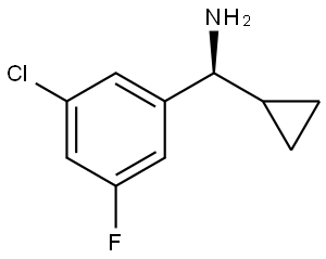 (1S)(5-CHLORO-3-FLUOROPHENYL)CYCLOPROPYLMETHYLAMINE Struktur