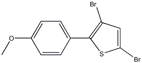 3,5-DIBROMO-2-(4-METHOXYPHENYL)THIOPHENE Structure