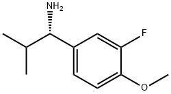 (1S)-1-(3-FLUORO-4-METHOXYPHENYL)-2-METHYLPROPYLAMINE Struktur
