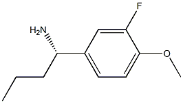 (1S)-1-(3-FLUORO-4-METHOXYPHENYL)BUTYLAMINE Struktur
