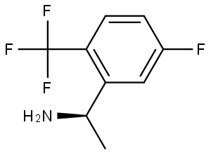 (1R)-1-[5-FLUORO-2-(TRIFLUOROMETHYL)PHENYL]ETHYLAMINE Struktur