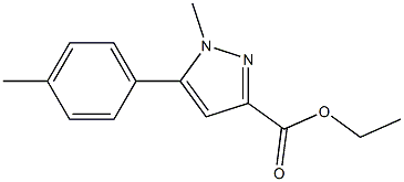 ETHYL 1-METHYL-5-P-TOLYL-1H-PYRAZOLE-3-CARBOXYLATE Struktur