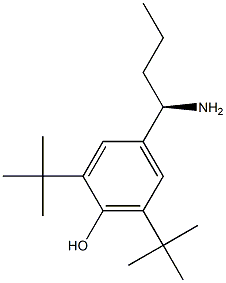 4-((1R)-1-AMINOBUTYL)-2,6-BIS(TERT-BUTYL)PHENOL Struktur