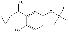 2-((1S)AMINOCYCLOPROPYLMETHYL)-4-(TRIFLUOROMETHOXY)PHENOL Struktur