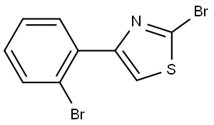 2-BROMO-4-(2-BROMOPHENYL)-THIAZOLE Struktur