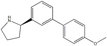 1-[3-((2R)PYRROLIDIN-2-YL)PHENYL]-4-METHOXYBENZENE Struktur