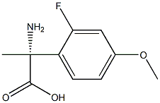 (2R)-2-AMINO-2-(2-FLUORO-4-METHOXYPHENYL)PROPANOIC ACID Struktur