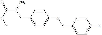 METHYL (2R)-2-AMINO-3-(4-[(4-FLUOROPHENYL)METHOXY]PHENYL)PROPANOATE Struktur