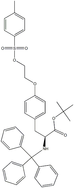 (2S)-O-(2'-TOSYLOXYETHYL)-N-TRITYL-TYROSINE-TERT-BUTYL ESTER Structure