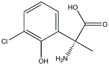 (2R)-2-AMINO-2-(3-CHLORO-2-HYDROXYPHENYL)PROPANOIC ACID Struktur
