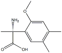 (2R)-2-AMINO-2-(2-METHOXY-4,5-DIMETHYLPHENYL)PROPANOIC ACID Struktur