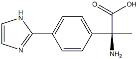 (2S)-2-AMINO-2-(4-IMIDAZOLYLPHENYL)PROPANOIC ACID Struktur