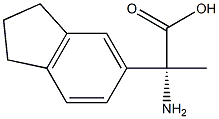 (2R)-2-AMINO-2-INDAN-5-YLPROPANOIC ACID Struktur