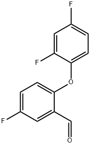2-(2,4-二氟苯氧基)-5-氟苯甲醛 結(jié)構(gòu)式