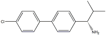 (1S)-1-[4-(4-CHLOROPHENYL)PHENYL]-2-METHYLPROPYLAMINE Struktur