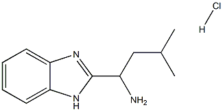 1-(1H-BENZIMIDAZOL-2-YL)-3-METHYLBUTAN-1-AMINE HYDROCHLORIDE Struktur