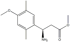 METHYL (3R)-3-AMINO-3-(4-METHOXY-2,5-DIMETHYLPHENYL)PROPANOATE Structure