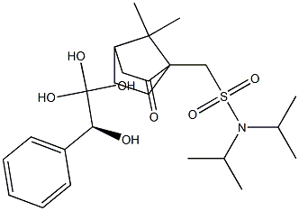(S)-CAMPHORSULFONIC ACID DIISOPROPYLAMIDE MANDELATE ACETAL Struktur