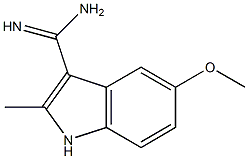 5-METHOXY-2-METHYLINDOLE-3-CARBOXAMIDINE Struktur