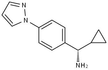 (1S)CYCLOPROPYL(4-PYRAZOLYLPHENYL)METHYLAMINE Struktur