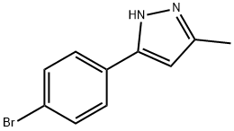 5-(4-BROMOPHENYL)-3-METHYL-1H-PYRAZOLE 結(jié)構(gòu)式