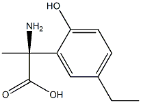 (2S)-2-AMINO-2-(5-ETHYL-2-HYDROXYPHENYL)PROPANOIC ACID Struktur