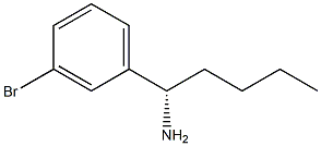 (1S)-1-(3-BROMOPHENYL)PENTYLAMINE Struktur