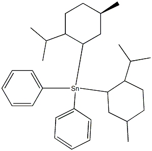 BIS(1R,2S,5R)-MENTHYLDIPHENYLTIN Structure